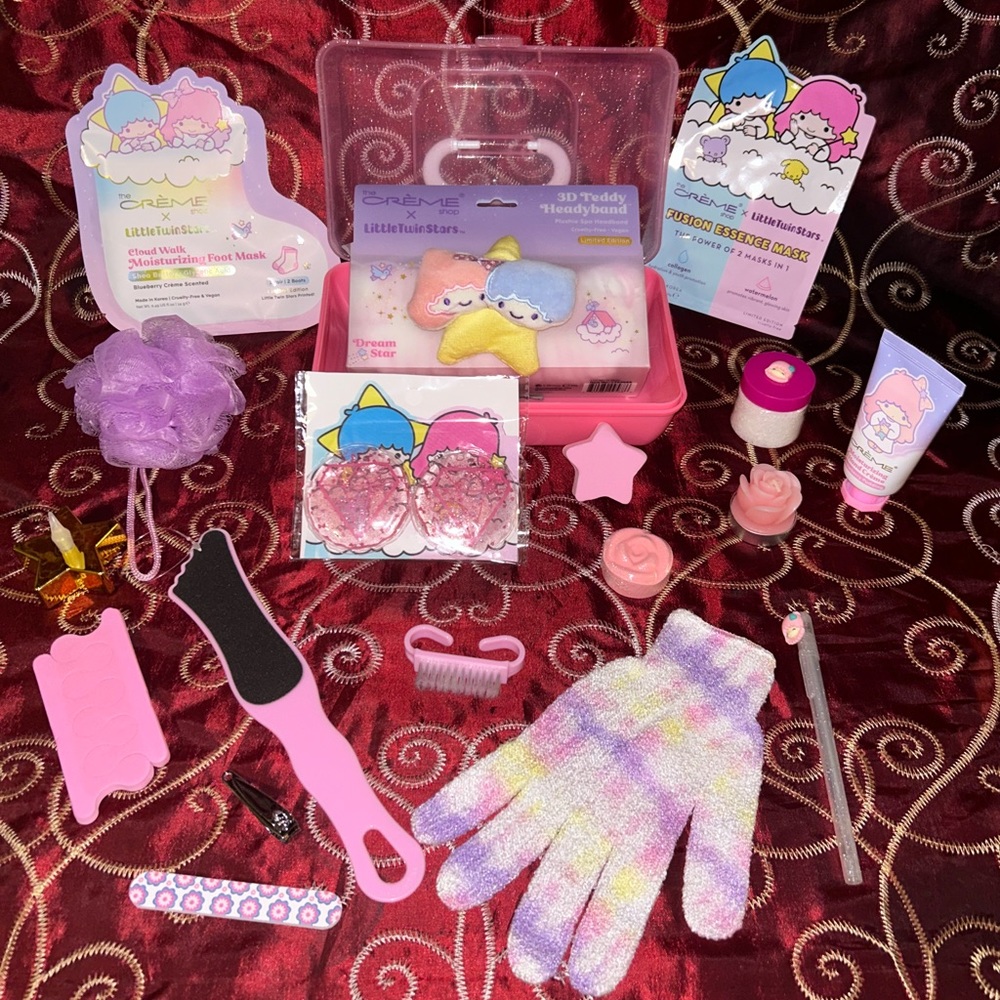 Sanrio Crème Little Twin Stars Lala ⭐️⭐️⭐️⭐️⭐️⭐️⭐️⭐️ Spa Bundle NWT